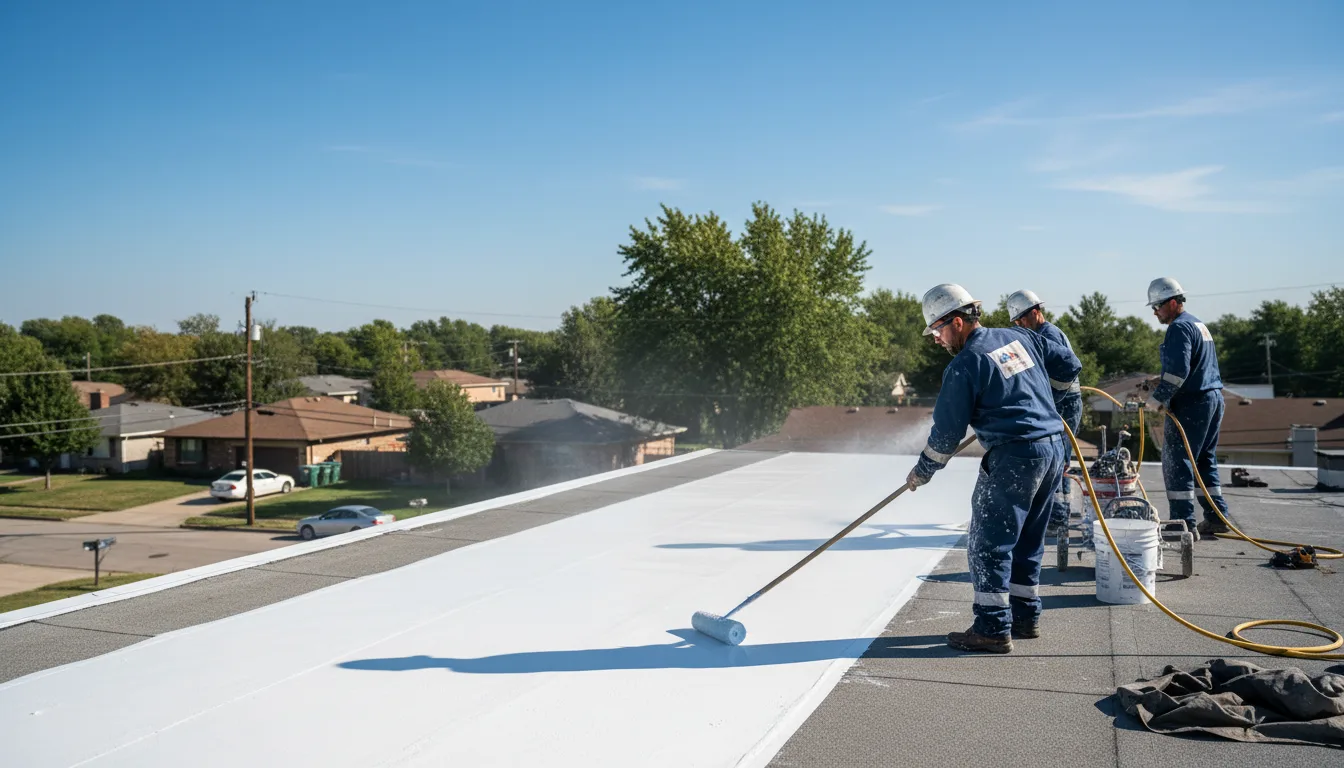 Commercial roof coating in Hurley, NY near me